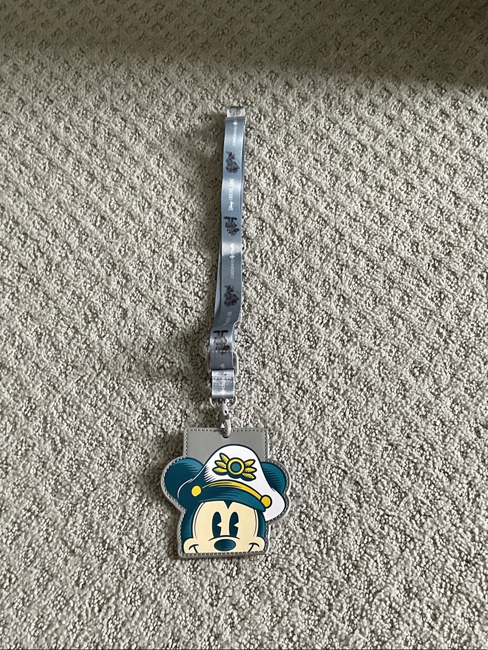 Disney Navy and Cream Minnie Mouse Lanyard Card Holder